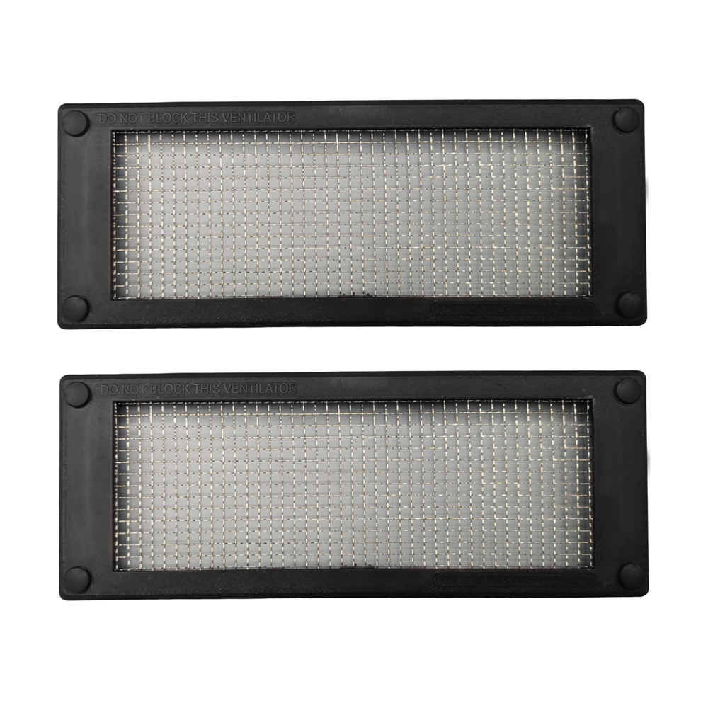Air-Brick-Cover-Mesh_2-pack_black.jpg Pest Proofing Air Brick Cover by Mouse - Mouse & Insect Control Prevention - Stainless Steel Mesh Air Brick Cover - Rodent & Insect Proof Vent Barrier (2 Quantity) Black - Image 1